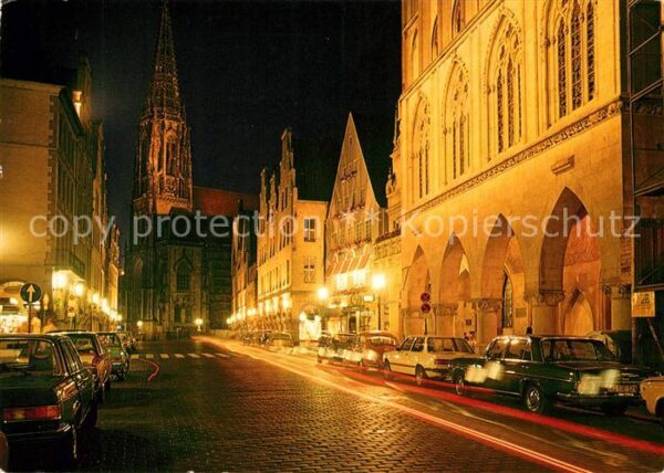 Muenster Westfalen Prinzipalmarkt Lambertikirche