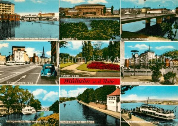 Muelheim Ruhr Ruhr Schlossbrücke Stadthalle Leinewebe