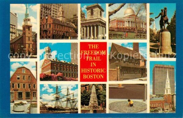 Boston Massachusetts The Freedom Trail Kings Chapel Old Stat