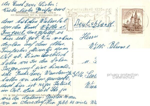 Mittelberg Kleinwalsertal Gemstelpass Widderstein B&#228renkopf – Bild 2