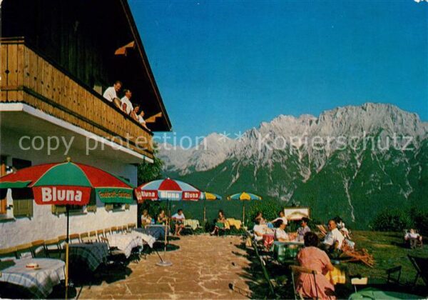 Mittenwald Karwendel Tirol Cafe Gastst&#228tte Korbinianh&#252tte