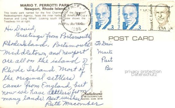 Newport Rhode Island Perrotti Park – Bild 2