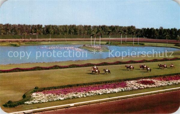 Miami Florida Parading Post on the Turf Hialeah Race