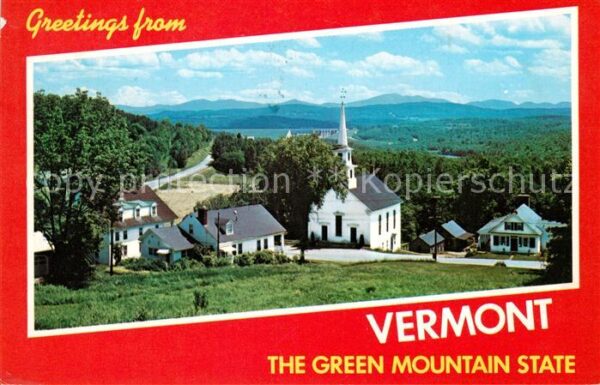 Vermont US-State Kirche Panorama
