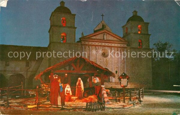 London West Virginia Santa Barbara Mission Weihnachtskrippe
