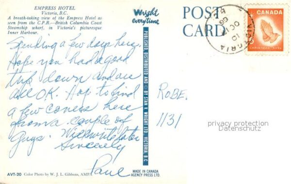 Victoria British Columbia Empress Hotel – Bild 2
