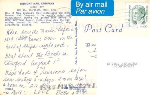 Wareham Massachusetts Tremont Nail Company – Bild 2