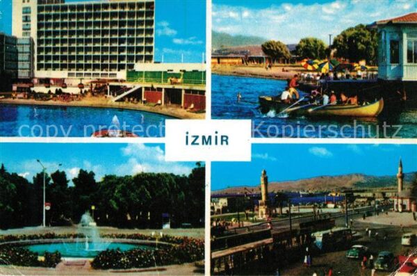 Izmir Springbrunnen Hochhaus Stadtansichten