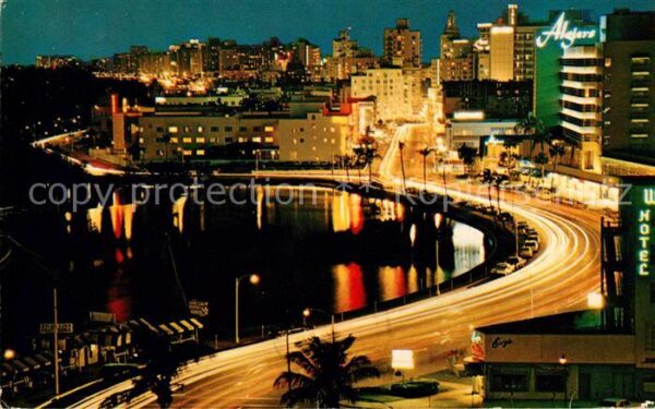Miami Beach Lake Pancoast along Collins Avenue at n