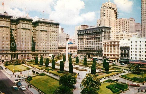 San Francisco California Union Square Admiral George Dewey Monum