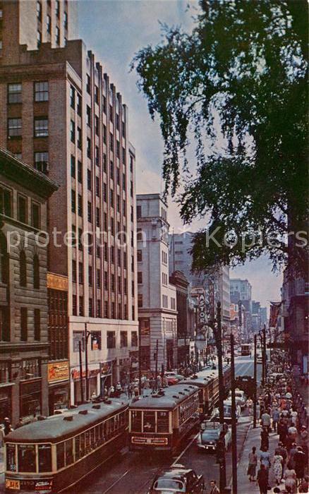 Montreal Quebec Sainte Catherine Street looking West