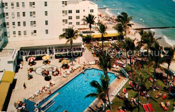 Miami Beach The Caribbean Hotel Swimming Pool Beach