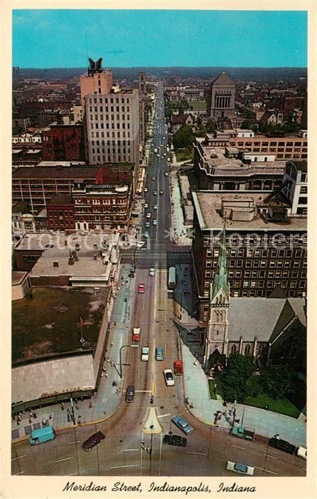 Indianapolis View northward of Meridian Street from