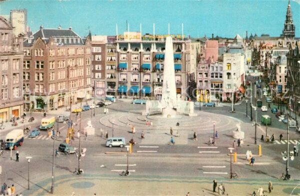 Amsterdam Niederlande Dam met Nationaal Monument Nationaldenk