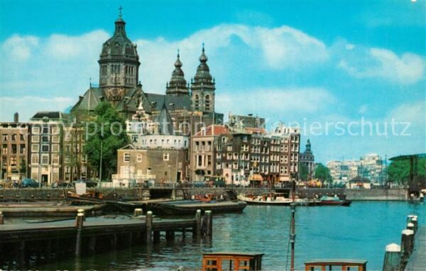 Amsterdam Niederlande Schreierstoren en Sint Nicolaaskerk Kir