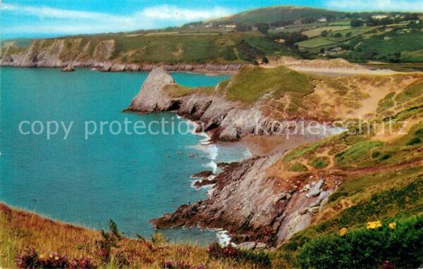 Gower Swansea Pobbles Bay and Three Cliffs Bay Panora
