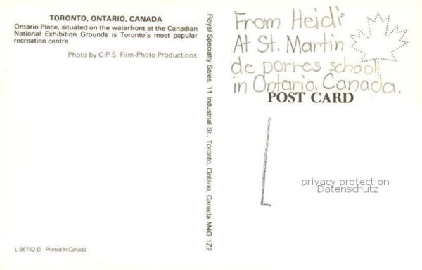 Toronto Canada Ontario Place Canadian National Exhibit – Bild 2