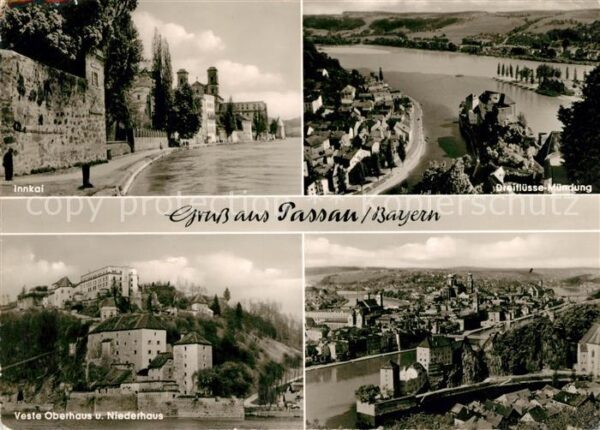 Passau Innkanal Dreiflüssemündung Veste Oberha