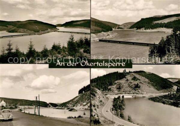 Okertalsperre Landschaftspanorama Weisswasserbrücke v