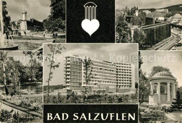 Bad Salzuflen Kurklinik Kurpark See Fontäne Saline Le