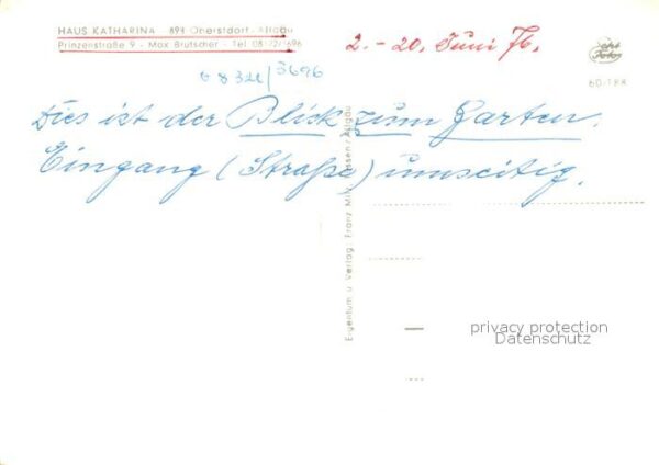 Oberstdorf Haus Katharina Pension Gästehaus Alpen – Bild 2