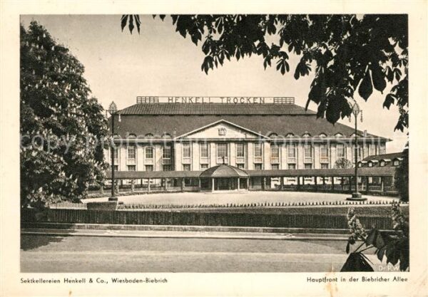 Biebrich Wiesbaden Sektkellereien Henkell & Co Hauptfront