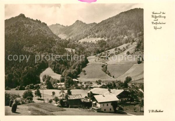 Brand Ruhpolding Landschaftspanorama mit Nesslauer Schne
