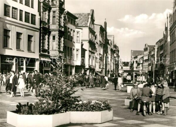 Rostock Kröpeliner Strasse Fussgängerzone