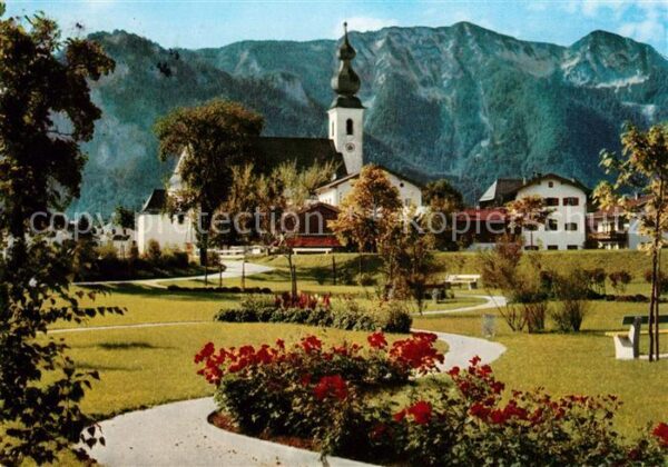 Inzell Kurparkanlagen Kirche Rauschberg Chiemg