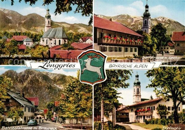 Lenggries Bahnhofstrasse Dorfstrasse Kirche Seeka