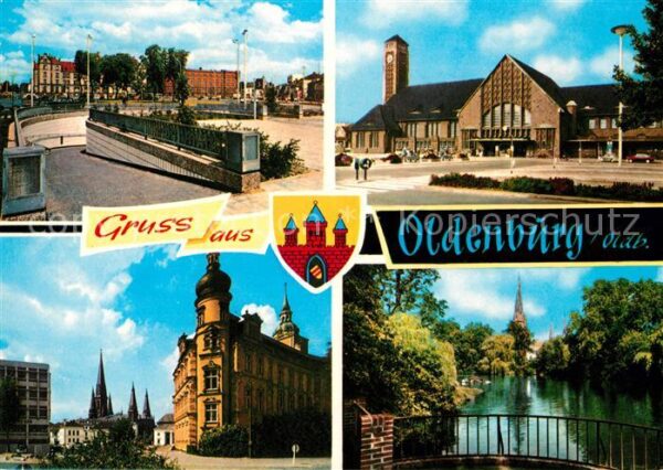 Oldenburg Niedersachsen Platz Unterführung Hauptbahnhof Schloss