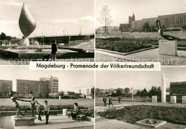 Magdeburg Promenade der Völkerfreundschaft