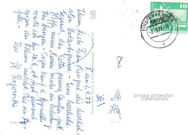 Finsterbergen Erholungsheim Wilhelm Tieck Hainfelsen – Bild 2