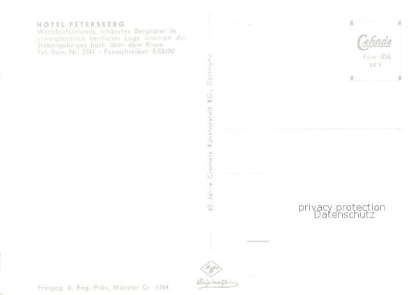 Koenigswinter Fliegeraufnahme Hotel Petersberg – Bild 2