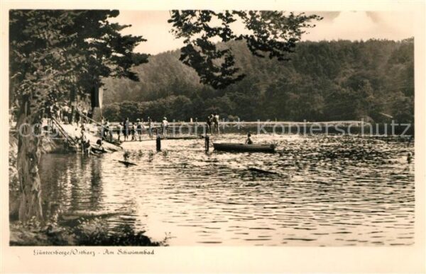 Guentersberge Am Schwimmbad Badesteg Bootfahren