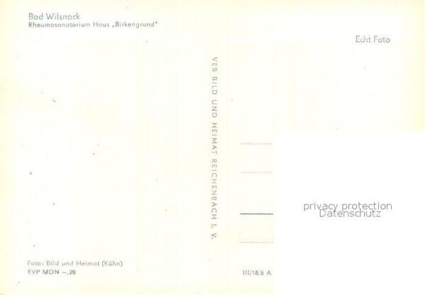Bad Wilsnack Rheumasanatorium Haus Birkengrund – Bild 2