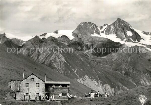 Kals Grossglockner Matreier Törl Berggasthof gegen Grossgl