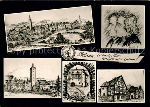 Steinau Fulda Stadtbild Portrait der Gebrüder Grimm S