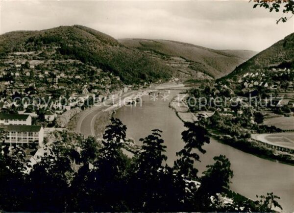 Eberbach Neckar Landschaftspanorama Neckartal