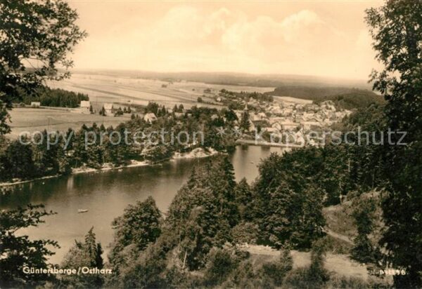 Guentersberge Landschaftspanorama Bergsee