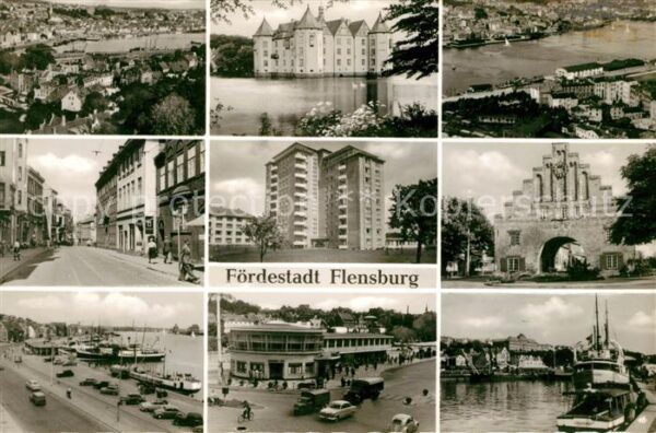 Flensburg Teilansichten Fördestadt Wasserschloss