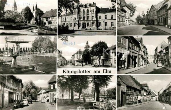 Koenigslutter Elm Teilansichten Strassenpartien Freibad S