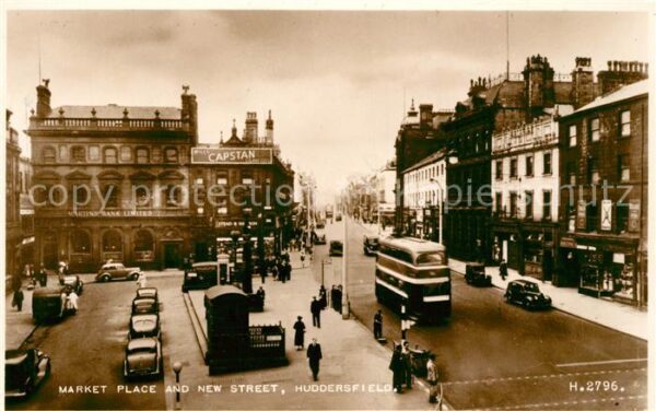 Huddersfield Market Place and New Street Valentines