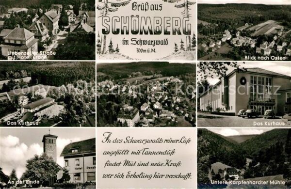 Schoemberg Schwarzwald Liebenzeller Strasse Hotel Krone Kurhau