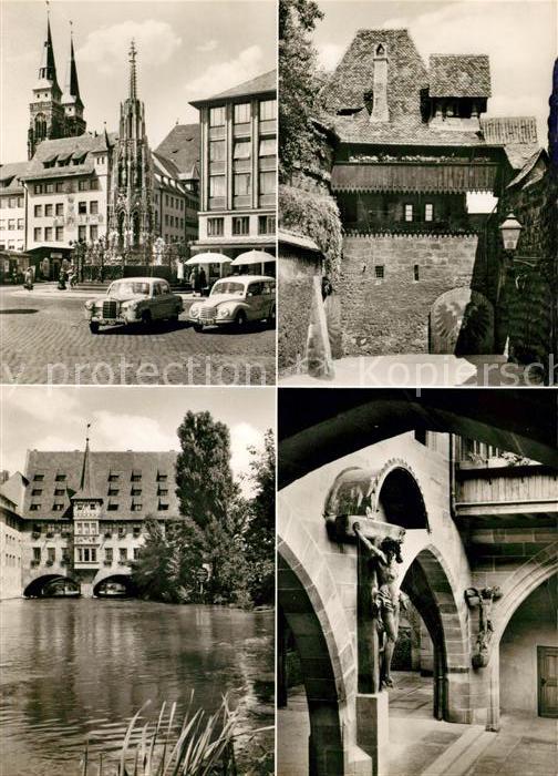 Nuernberg Schöner Brunnen Sebalduskirche Burgamtm