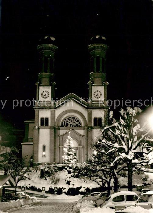 Todtnau Nachtaufnahme zur Weihnachtszeit Christ