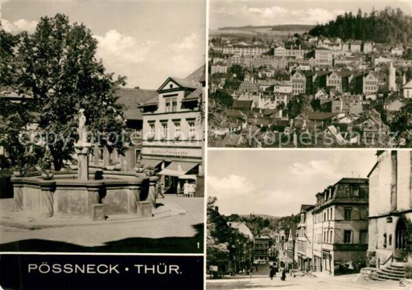 Poessneck Marktbrunnen Mauritiusbrunnen Übersicht