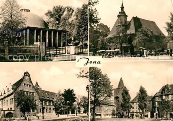 Jena Thueringen Planetarium Markt Rathaus Universität J