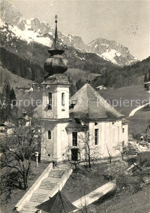 Maria Gern Kirche mit Blick zum Untersberg Berchte