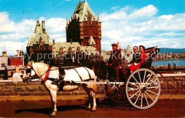 Pferdekutschen Caleche Cap Diamant Quebec Canada